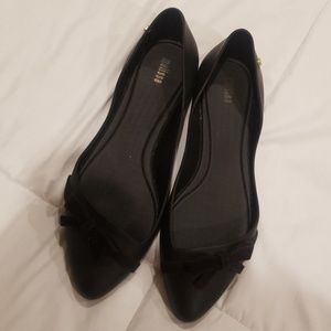 Black melissa flats
